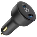 GEMBIRD Car Charger, Nabíječka USB/USB-C, 65W