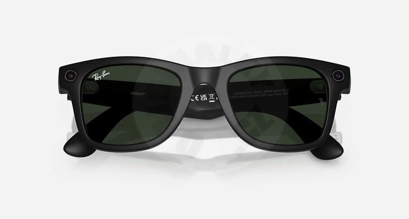 Meta Ray-Ban Gen1 Wayfarer - Matte Black/Clear to Graphite Green Transitions