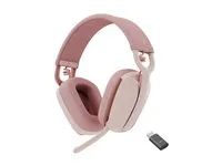 Náhlavní souprava - plná velikost - Bluetooth - bezdrátový - UBS-C přes adaptér Bluetooth - rùžová - certifikováno pro Microsoft Teams