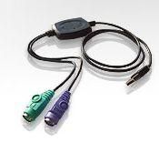 ATEN USB konvertor na 2xPS/2, kl.+myš, kabelový