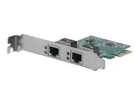 1 Gbps PCIe NIC - Dual Port Server Adapter - 2 Port Ethernet Card (ST1000SPEXD4) - Síťový adaptér - PCI Express x1 nízký profil - Gigabit Ethernet x 2 - pro P/N: ET91000SM10, ET91000SM20