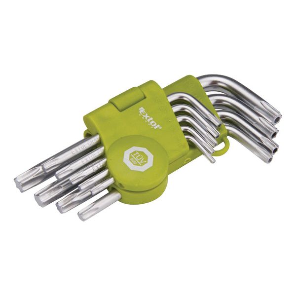 Sada L-klíčů TORX EXTOL CRAFT 66010 9ks