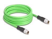 M12 Cable X-coded 8 pin male to male PUR