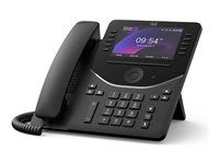 Cisco Desk Phone 9861 - Telefon VoIP - s Trusted Platform Module (TPM) 2.0 s identifikací volajícího/cekajícím hovorem - IEEE 802.11a/b/g/n/ac (Wi-Fi) / Bluetooth 5.2 LE - SIP, SDP, RTCP, RTP, SRTP - 130 rádku - uhlíková cern