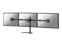 Stojan - plný pohyb - pro 3 monitory - černá - velikost obrazovky: 13"-27" - na stůl