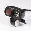 Nabíječka USB STU 34708 s voltmetrem na motocykl