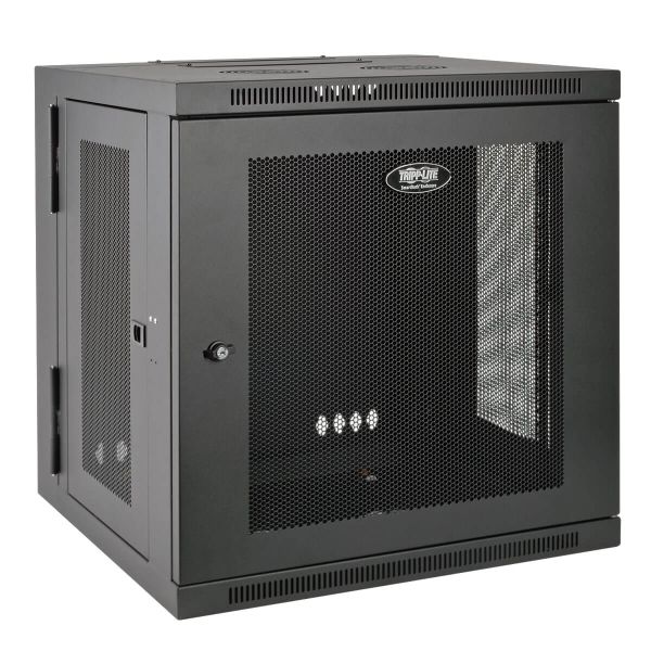 Skříň SmartRack 10U, Š=600mm, Hl=550mm, hloubka pro přepínače, montáž na stěnu