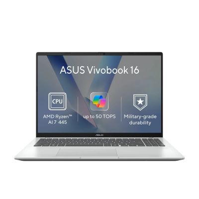 ASUS Vivobook 16/M1607GA-MB036W/AI7-445/16"/WUXGA/32GB/512GB/AMD int/W11H/Silver/2R