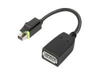 Adaptér DisplayPort - Mini DisplayPort (M) do DisplayPort (F) - pro ThinkCentre M75t Gen 2; ThinkStation P320; P330; P330 Gen 2; P348; P520; P620; P720; P920