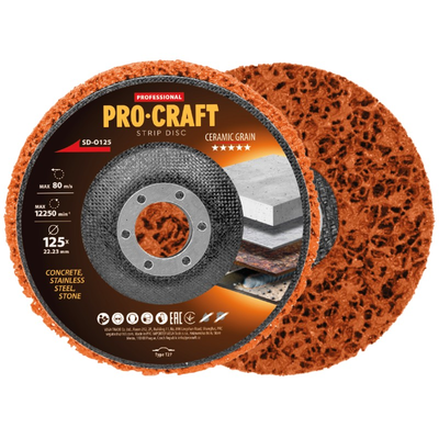Brusný kotouč Clean & Strip 125mm PROCRAFT SD-O125