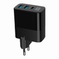 GEMBIRD Nabíječka, 2x USB/USB-C, 30W, černá