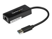 USB 3.0 Network Adapter NIC with USB Port - USB to RJ45 - USB Passthrough (USB31000SPTB) - Síťový adaptér - USB 3.0 - Gigabit Ethernet - černá - pro P/N: TB33A1C