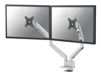 Montážní sada (kloubové rameno) - plný pohyb - pro 2 monitory - hliník - stříbrná - velikost obrazovky: 17"-32" - upevnitelné na stůl