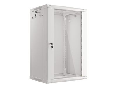 Lanberg 19" racková skříň pro montáž na stěnu 18u/600x450 (flat pack) šedá V2