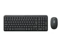 Logitech MK250 - Sada klávesnice a myši - bezdrátový - Bluetooth LE - QWERTY - britská - grafit