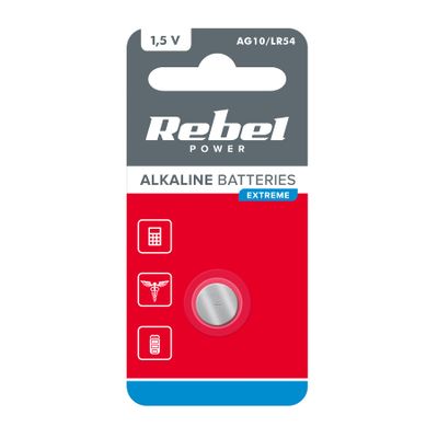 Baterie AG10/LR54 REBEL EXTREME 1ks / blister
