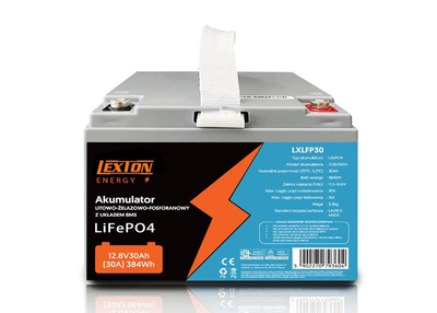 LiFePO4 12,8V 30Ah baterie LEXTON LXLFP30 s BMS