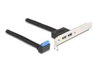 Slot bracket 1 x USB 5 Gbps pin header f