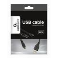 KABEL USB A - MicroB 0.3m