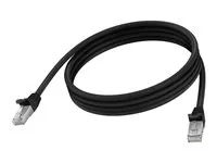 Vision - Sítový kabel - RJ-45 (M) do RJ-45 (M) - 2 m - 6.2 mm - STP - CAT 6a - lisovaný, provedení bez hrbolku - cerná