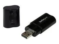 3.5mm Audio Adapter - External Sound Card - Black - External Sound Card (ICUSBAUDIOB) - Zvuková karta - stereo - USB 2.0 - pro P/N: MU15MMS, MU6MMS, TB33A1C