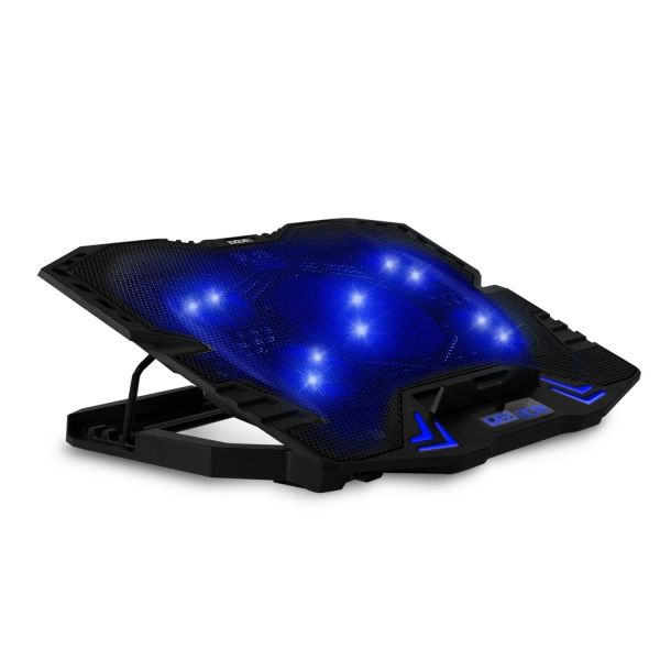 EVOLVEO Ania 5, chladicí podložka pro notebook, 5x ventilátor, modré podsvícení