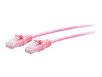 Pink - Patch kabel - RJ-45 (M) do RJ-45 (M) - 7.6 m - 4.8 mm - UTP - CAT 6a - lisovaný, provedení bez hrbolků - růžová
