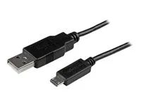 Kabel USB - Micro USB typ B (M) do USB (M) - USB 2.0 - 50 cm - černá