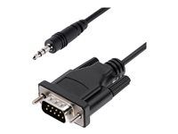 StarTech 3ft (1m) DB9 to 3.5mm Serial Cable for Serial Device Configuration, RS232 DB9 Male to 3.5mm Cable for Calibrating Projectors, Digital Signage, and/or TVs via Audio Jack - Al-Mylar EMI Shielding (9M351M-RS232-CABLE) - Sériový kabel - DB-9 (M) do mini-phone stereo 3.5 mm (M) - 1 m - lisovaný, krídlové šrouby - cerná