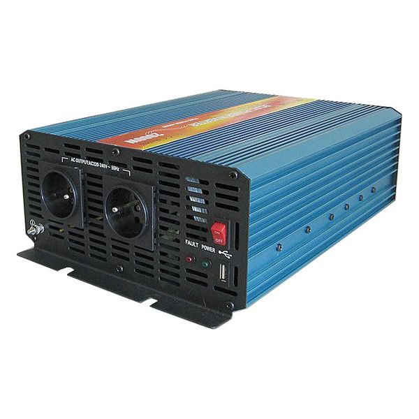 Měnič napětí CARSPA P2000 12V/230V 2000W čistý sinus