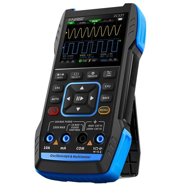 Osciloskop, funkční generátor a multimetr FNIRSI 2C53T, 50MHz