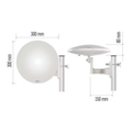 Univerzální anténa EMOS VILLAGE MOON-V900, DVB-T2, FM, DAB, filtr LTE/4G/5G