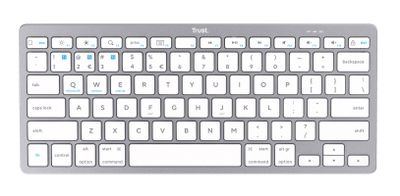TRUST/Bezdrátová Bluetooth/CZ-SK layout/Stříbrná