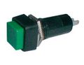 Přepínač tlačítko čtverec ON-OFF 250V/1A zelené