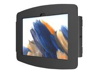 Compulocks Galaxy Tab A7 Lite 8.7" Space Enclosure Glass Mount - Montážní sada (montáž na zed, kryt) - pro tablet - uzamykatelný - sklo, vysoce kvalitní hliník - cerná - velikost obrazovky: 8.7" - montážní rozhraní: 100 x 100 mm - pro Samsung Galaxy Tab A7 Lite