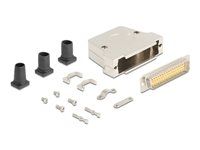 Sub-D connector housing 50 pin metal inc