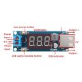 Napájecí modul, step-down měnič 4,5-40V na 5V/2A, USB+voltmetr