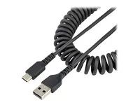 Durable Male to Male USB - USB kabel - USB (M) do USB-C (M) - USB 2.0 - 3 A - 50 cm - svinutý - černá