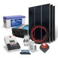Solární ostrovní set SOLARFAM 540Wp, 12V, baterie 200Ah, měnič 230VAC 2000W