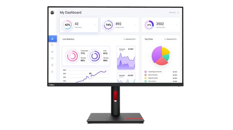 Lenovo ThinkVision/T32p-30/31,5"/IPS/4K UHD/60Hz/6ms/Black/3R