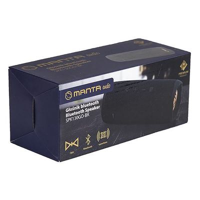MANTA SPK130GO-BK, Bluetooth reproduktor, černá