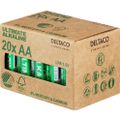 DELTACO ULTIMATE, Baterie alkalické AA, LR06 20ks