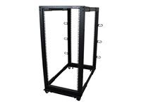 Adjustable Server Rack (4POSTRACK25U) - Rozvaděč stojanový open frame - černá - 25U - pro P/N: CABSCREWM5B, CABSCREWSM5, CABSCREWSM5B, CABSCREWSM62, CABSCREWSM6B, CABSCRWS1224