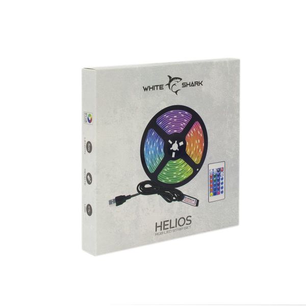 WHITE SHARK LED-05 HELIOS, LED Pásek, 5m+1m, RGB