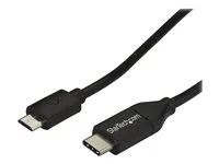 USB-C to Micro USB Charge Cable - USB 2.0 Type C to Micro B - Thunderbolt 3 Compatible (USB2CUB2M) - USB kabel - USB-C (M) do Micro USB typ B (M) - USB 2.0 - 2 m - černá