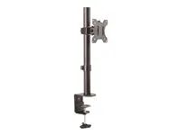 Small Footprint Design (ARMPIVOTV2) - Montážní sada (svorka k montáži na stůl, pole clamp, žerď, destička s průchodkou, podložky, klipsa pro správu kabelů) - pro obrazovka - plast, ocel - černá - velikost obrazovky: 13"-32" - svorka ve tvaru C, průchodka, upevnitelné na stůl
