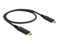 USB kabel - USB-C (M) do USB-C (M) - USB 3.1 Gen 2 - 5 A - 50 cm - černá