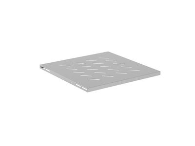 Police pro 19" skříně 600MM šedá lanberg (1u/480x475mm nosnost do 120KG, 4bodová montáž)