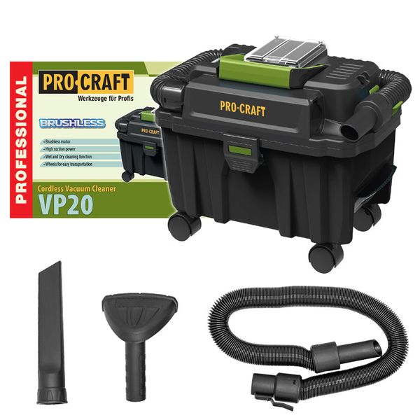 Vysavač průmyslový AKU PROCRAFT VP20