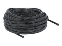 Braided expandable sleeving - 10 m - černá